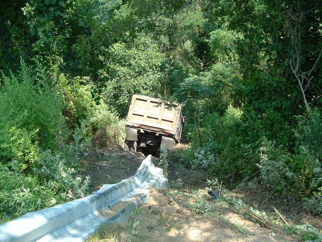 Truck Down Embankment, 684 x 172, August 2006